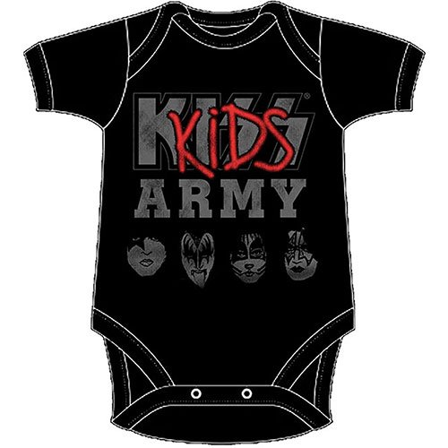 Cover for Kiss · KISS Kids Baby Grow: Army (0-3 Months) (Klær) [size 0-6mths] [Black - Kids edition]