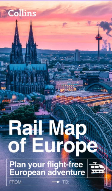 Cover for Collins Maps · Collins Rail Map of Europe: Plan Your Flight-Free European Adventure (Map) (2025)