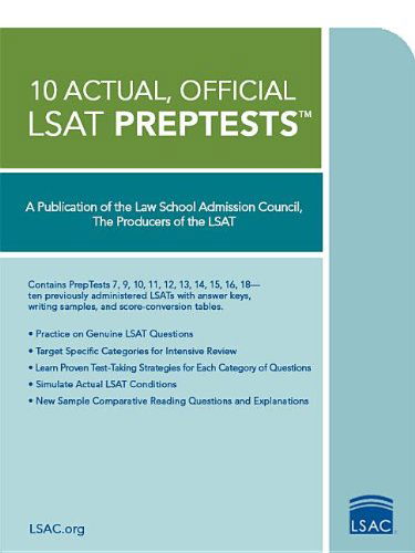 Cover for Law School Admission Council · 10 Actual, Official Lsat Preptests (Paperback Book) [Reissue edition] (2007)