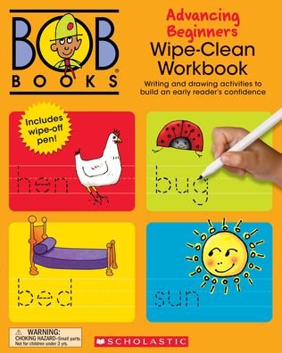 Cover for Lynn Maslen Kertell · Bob Books - Wipe-Clean Workbook: Advancing Beginners Phonics, Ages 4 and Up, Kindergarten (Stage 2: Emerging Reader) (Taschenbuch) (2023)
