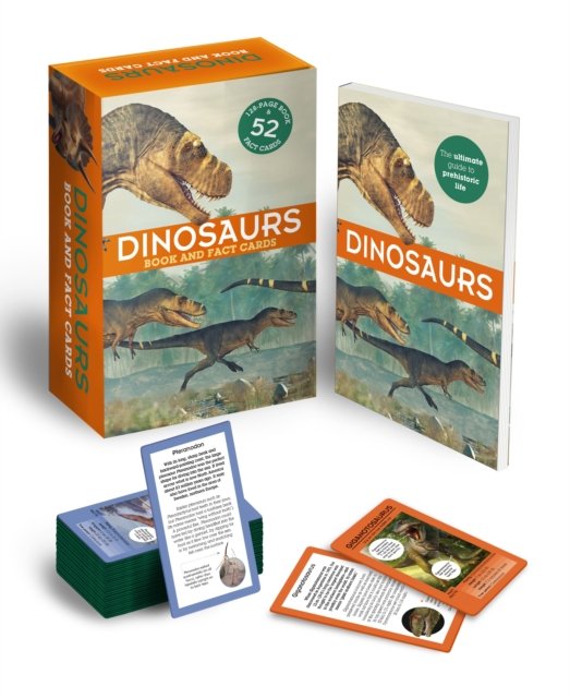 Cover for Claudia Martin · Dinosaurs: Book and Fact Cards: 128-Page Book &amp; 52 Fact Cards (Paperback Book) (2022)