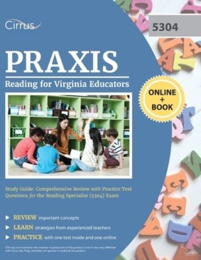 Cover for Cox · Reading for Virginia Educators Study Guide: Comprehensive Review with Practice Test Questions for the Reading Specialist (5304) Exam (Pocketbok) (2021)