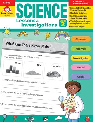 Cover for Evan-Moor Educational Publishers · Science Lessons and Investigations, Grade 2 (Paperback Book) (2020)