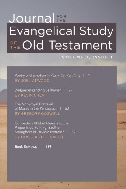 Cover for Russell Meek · Journal for the Evangelical Study of the Old Testament, 7.1 (Paperback Book) (2021)