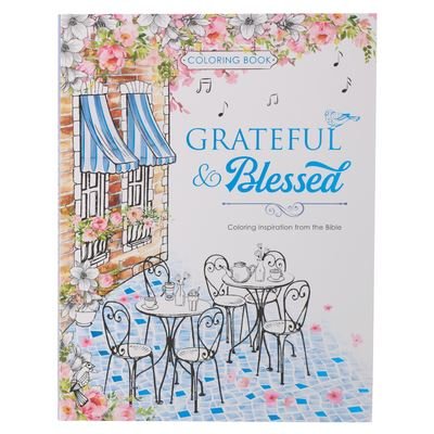 Cover for Christian Art Gifts · Grateful and Blessed Coloring Book (Hardcover Book) (2021)