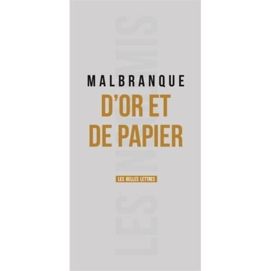 Cover for Benoit Malbranque · D'Or Et de Papier (Paperback Book) (2014)