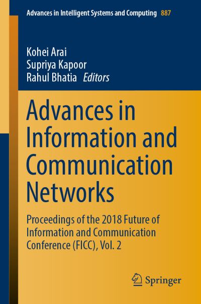 Cover for Advances in Information and Communication Networks (Book) [1st ed. 2019 edition] (2019)