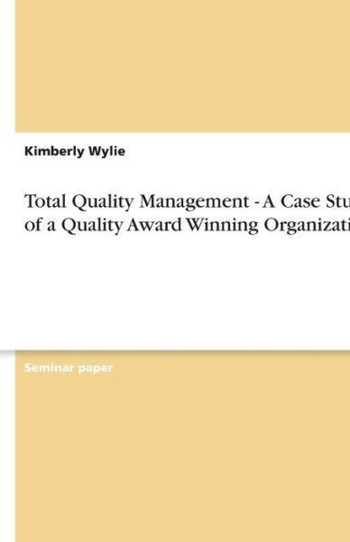 Cover for Wylie · Total Quality Management - A Case (Book) (2009)
