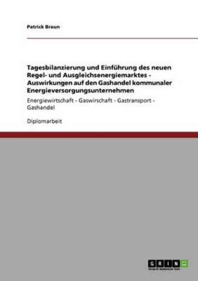 Cover for Patrick Braun · Tagesbilanzierung und Einführung des ne (Book) [German edition] (2009)