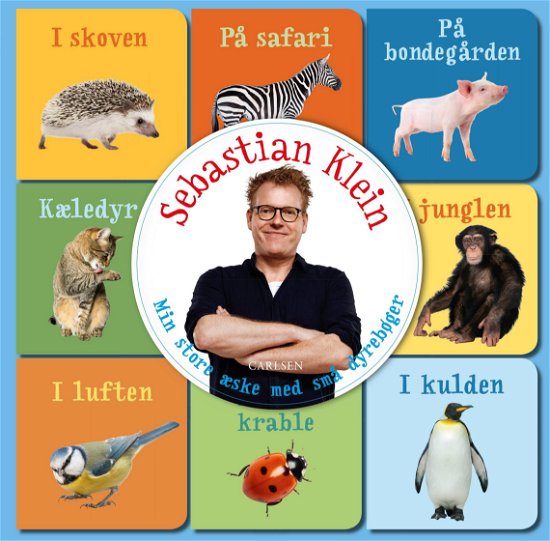 Cover for Sebastian Klein · Min store æske med små dyrebøger (Cardboard Book) [1st edition] (2020)