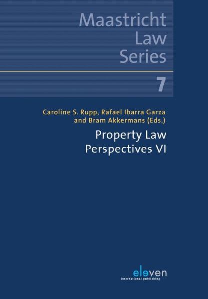 Cover for Property Law Perspectives VI - Maastricht Law Series (Paperback Book) (2019)