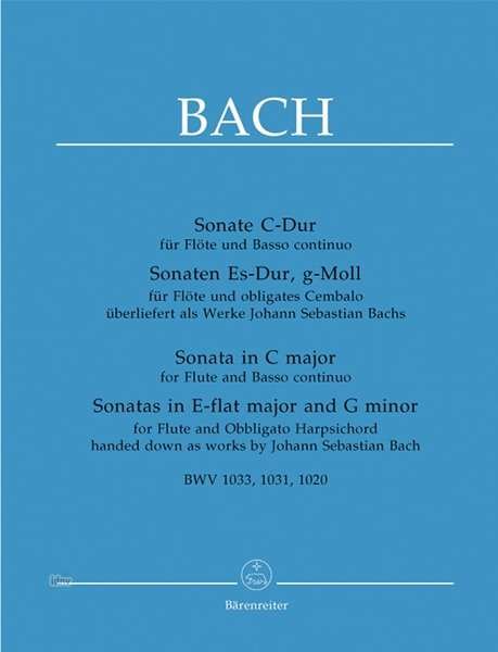 Cover for Johann Sebastian Bach · Bach,js:sonaten,fl+kl (zugeschr.)ba5220 (Bok)