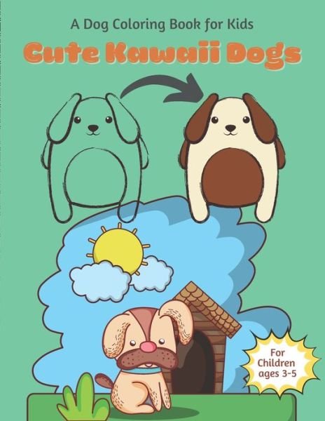 Cover for Dog Activity Press · Cute Kawaii Dog Coloring book for Children (Paperback Bog) (2020)