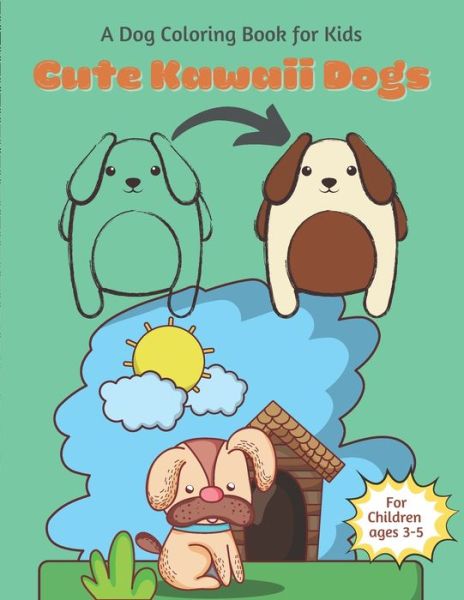 Cover for Dog Activity Press · Cute Kawaii Dog Coloring book for Children (Pocketbok) (2020)