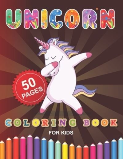 Cover for Barkoun Press · Unicorn Coloring Book for Kids (Paperback Book) (2020)