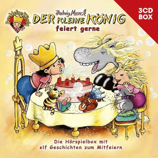 Cover for Der kleine König · 3-CD Hörspielbox Vol. 2 - feiert gerne (CD) (2022)