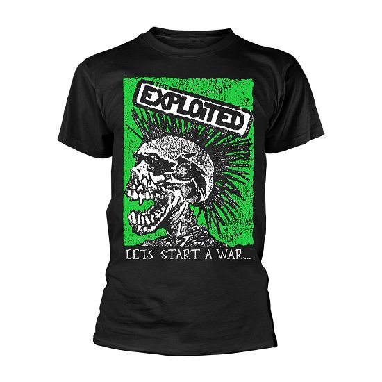 Cover for The Exploited · Let's Start a War (Skull) (T-shirt) [size M] [Black edition] (2019)