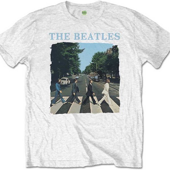 Cover for The Beatles · The Beatles Unisex T-Shirt: Abbey Road &amp; Logo (T-shirt) [size XL] [White - Unisex edition]