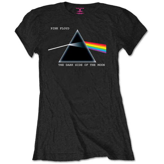 Pink Floyd Ladies T-Shirt: Dark Side of the Moon (Retail Pack) - Pink Floyd - Produtos - ROCK OFF - 5056170662048 - 