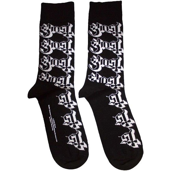 Cover for Ghost · Ghost Unisex Ankle Socks: Logo Pattern (UK Size 7 - 11) (CLOTHES) [size M]
