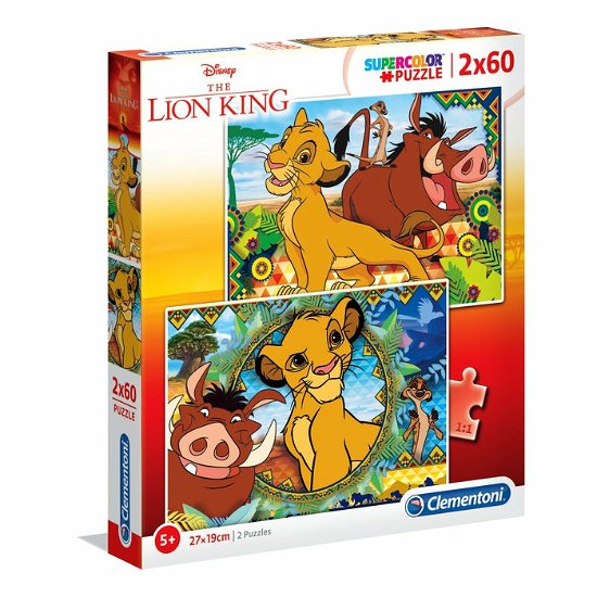 Cover for Clementoni · Puslespil Lion King, 2x60 brikker (Puslespil) (2023)