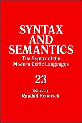 Cover for Randall Hendrick · The Syntax of the Modern Celtic Languages - Syntax and Semantics (Paperback Book) (1990)