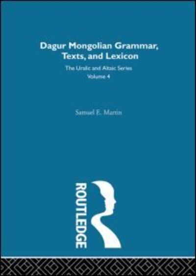 Cover for Samuel E. Martin · Dagur Mongolian (Hardcover Book) (1997)