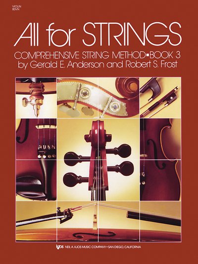 Cover for Robert Frost · All for Strings Book 3 Violin (Sheet music) (1990)
