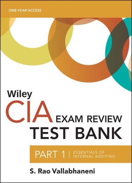 Cover for Wiley · Wiley CIA 2022 Part 1 Test Bank - Essentials of Internal Auditing (1-year access) (Pocketbok) (2021)