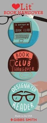 Cover for Gibbs Smith · Book Hangover 3 Badge Set - LoveLit Button Assortment (N/A) (2018)