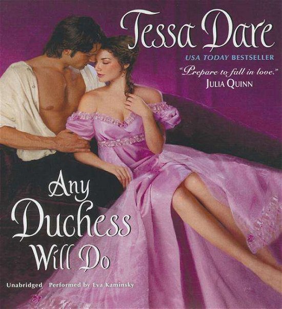 Cover for Tessa Dare · Any Duchess Will Do  (Spindle Cove Series, Book 4) (Lydbok (CD)) [Unabridged edition] (2014)