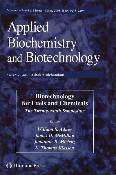 Cover for William S Adney · Biotechnology for Fuels and Chemicals: The Twenty-Ninth Symposium - ABAB Symposium (Paperback Book) [Softcover reprint of hardcover 1st ed. 2008 edition] (2010)