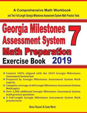 Cover for Reza Nazari · Georgia Milestones Assessment System 7 Math Preparation Exercise Book (Paperback Book) (2019)