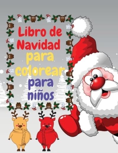 Cover for Curro Sauseda · Libro de Navidad para colorear para ninos (Paperback Book) (2021)