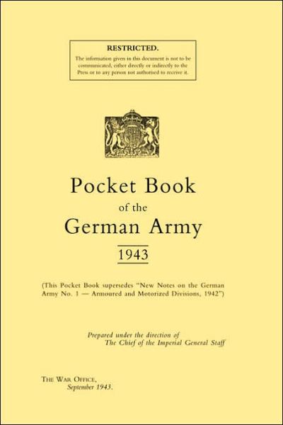 Cover for War Office · Pocket Book of the German Army 1943 (Paperback Book) [New edition] (2002)