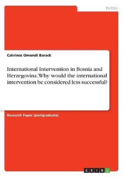 Cover for Barack · International Intervention in Bo (Book)