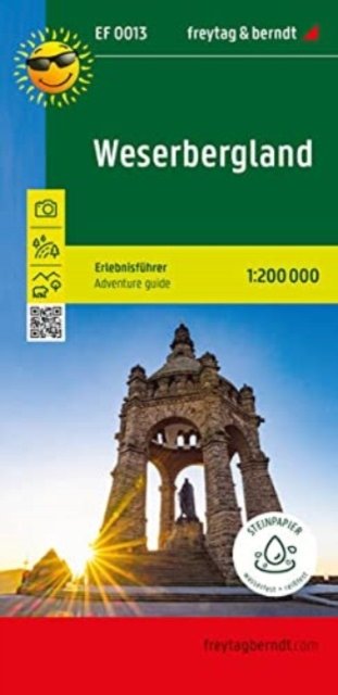 Cover for Weserbergland, adventure guide 1:200,000, freytag &amp; berndt, EF 0013 (Landkarten) (2023)