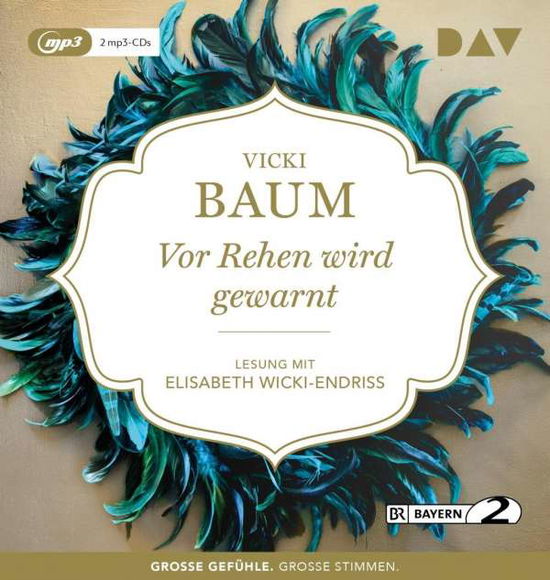 Cover for Vicki Baum · Vor Rehen wird gewarnt (CD)