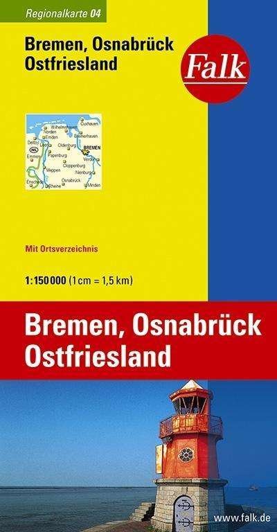 Cover for Mair-Dumont · Falk Regionalkarten: Falk Regionalkarten Deutschland: Bremen, Osnabrück, Ostfriesland (Book) (2016)