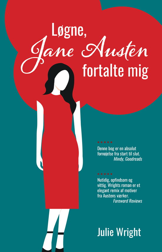 Cover for Julie Wright · Løgne, Jane Austen fortalte mig (Sewn Spine Book) [1st edition] (2023)