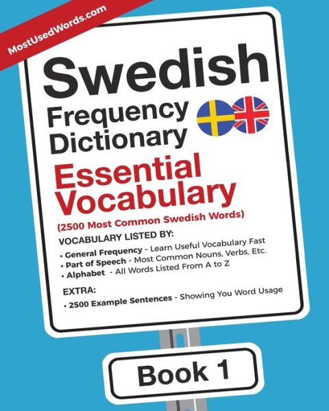 Cover for Mostusedwords · Swedish Frequency Dictionary - Essential Vocabulary: 2500 Most Common Swedish Words - Swedish-English (Paperback Book) (2018)