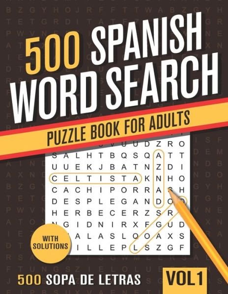 Cover for Visupuzzle Books · 500 Spanish Word Search Puzzle Book for Adults (Paperback Book) (2020)