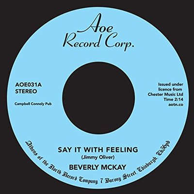 Cover for Beverly Mckay · Say It with Feeling (7&quot;) (2018)
