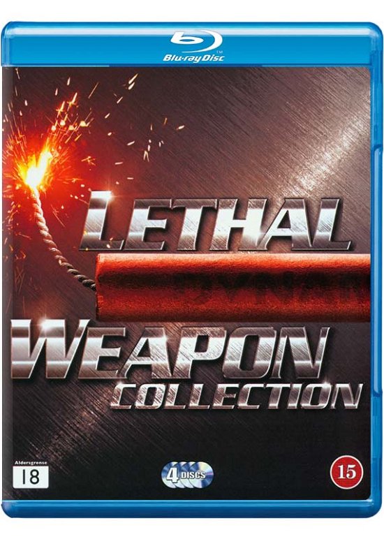 Cover for Dødbringende Våben 1-4 · Lethal Weapon 1-4 BD (Blu-ray) [Standard edition] (2012)