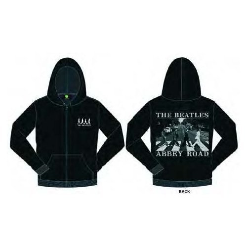 Cover for The Beatles · The Beatles Unisex Zipped Hoodie: Abbey Road (Back Print) (Hoodie) [size S] [Black - Unisex edition]