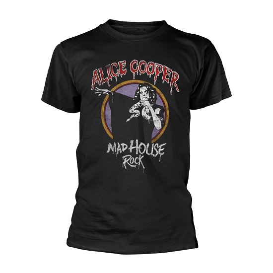 Alice Cooper Unisex T-Shirt: Mad House Rock - Alice Cooper - Fanituote - MERCHANDISE - 5055295365049 - maanantai 26. marraskuuta 2018