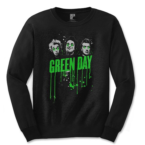 Green Day Unisex Long Sleeved T-Shirt: Drips - Green Day - Merchandise - Unlicensed - 5055979951049 - 
