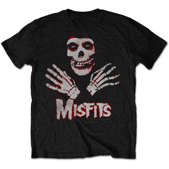 Cover for Misfits · Misfits Unisex T-Shirt: Hands (T-shirt) [size L] [Black - Unisex edition]