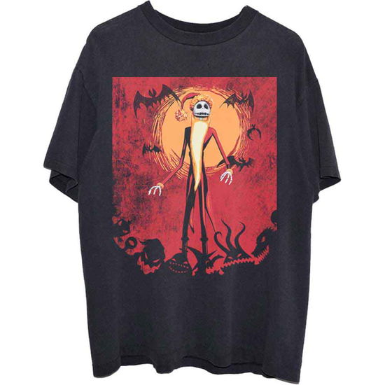 The Nightmare Before Christmas Unisex T-Shirt: Jack Orange Sun - Nightmare Before Christmas - The - Merchandise -  - 5056561038049 - April 29, 2022