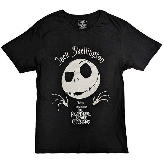 The Nightmare Before Christmas Unisex T-Shirt: Jack Head (Embellished) - Nightmare Before Christmas - The - Koopwaar -  - 5056561096049 - 